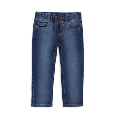 Boys Medium Blue Solid Jeans